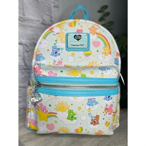 NWT COLLECTION LOUNGE EXCLUSIVE LF CARE BEARS RAINBOW MINI BACKPACK!